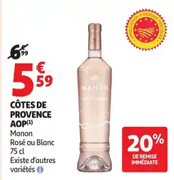 Auchan Manon Côtes de Provence offre