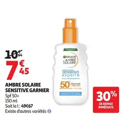 Auchan GARNIER AMBRE SOLAIRE SENSITIVE offre