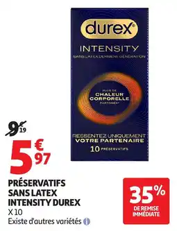 Auchan Durex Préservatifs Sans Latex Intensity offre