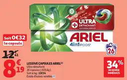 Auchan ARIEL LESSIVE CAPSULES offre