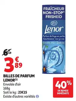 Auchan LENOR BILLES DE PARFUM offre