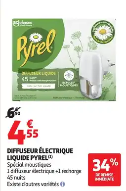 Auchan Pyrel DIFFUSEUR ÉLECTRIQUE LIQUIDE offre