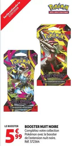 Auchan Pokémon BOOSTER NUIT NOIRE offre