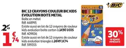 Auchan BIC CRAYONS COULEUR offre