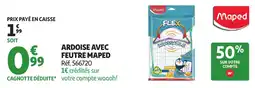 Auchan Maped Ardoise avec feutre offre