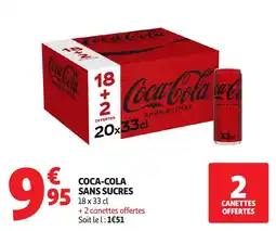 Auchan Coca-Cola SANS SUCRES offre