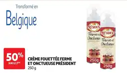 Auchan PRÉSIDENT CRÈME FOUETTÉE FERME ET ONCTUEUSE offre