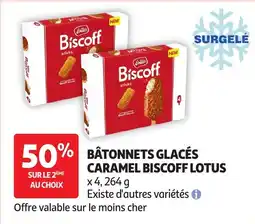 Auchan Biscoff Bâtonnets glacés offre