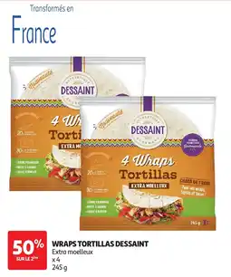 Auchan DESSAINT Wraps Tortillas offre