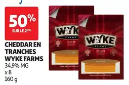Auchan Wyke Farms Cheddar en tranches offre