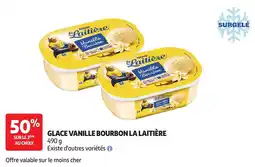 Auchan La laitière glace vanille bourbon offre