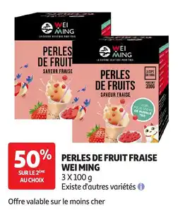 Auchan Wei Ming perles de fruit fraise offre