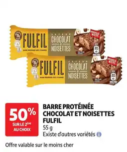 Auchan Fulfil Barre protéinée offre