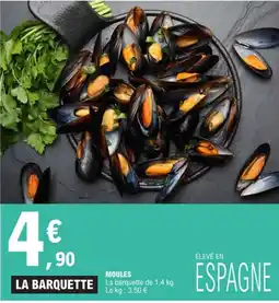 E.Leclerc LA BARQUETTE MOULES offre