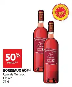 Auchan Cave de QuinsacBordeaux aop offre