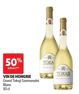 Auchan Grand Tokaji Szamorodni VIn de hongrie offre