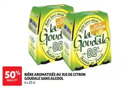 Auchan La Goudale Bière aromatisée au jus de citron offre