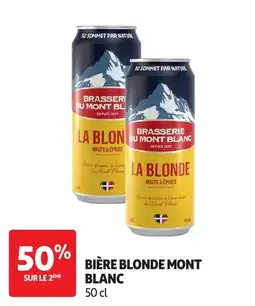 Auchan Mont Blanc Biere blonde offre