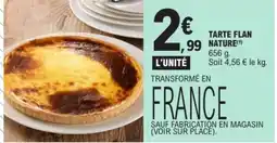 E.Leclerc Tarte flan nature offre