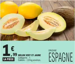 E.Leclerc MELON VERT ET JAUNE offre