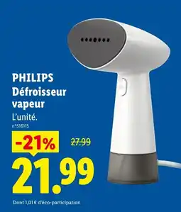 Lidl PHILIPS Défroisseur vapeur offre