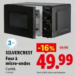 Lidl SILVERCREST Four à micro-ondes offre