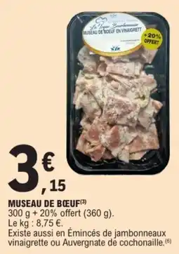 E.Leclerc La Toupe Bourbonnaise MUSEAU DE BOEUF offre