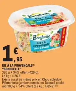E.Leclerc Bonduelle Riz à la Provençale offre