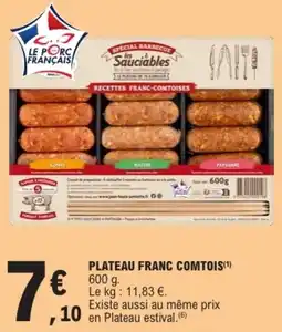 E.Leclerc LE PORC FRANÇAIS Plateau Franc Comtois offre