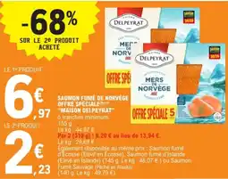 E.Leclerc MAISON DELPEYRAT SAUMON FUMÉ offre