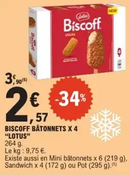 E.Leclerc Lotus Biscoff sticks offre
