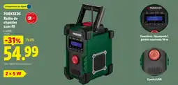 Lidl Parkside Radio de chantier sans fil offre