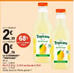 E.Leclerc Tropicana La Citronnade offre