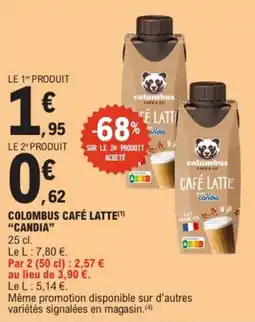E.Leclerc Columbus Café Latte Candia offre