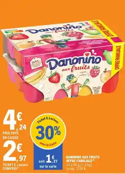 E.Leclerc Danonino aux fruits offre