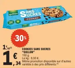 E.Leclerc GULLON COOKIES SANS SUCRES offre