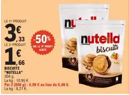 E.Leclerc Nutella biscuits offre