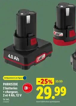 Lidl PARKSIDE batteries offre