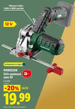 Lidl PARKSIDE Scie sauteuse sans fil offre