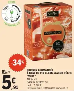 E.Leclerc VERY BOISSON AROMATISÉE offre