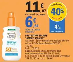E.Leclerc GARNIER AMBRE SOLAIRE offre