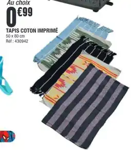 La Foir'Fouille TAPIS COTON IMPRIMÉ offre