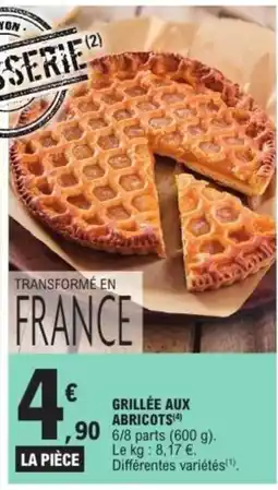 E.Leclerc Express GRILLÉE AUX ABRICOTS offre