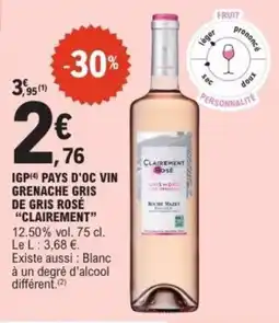 E.Leclerc Express Clairement Rosé offre