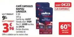 Auchan Supermarché LAVAZZA Café capsules Napoli offre