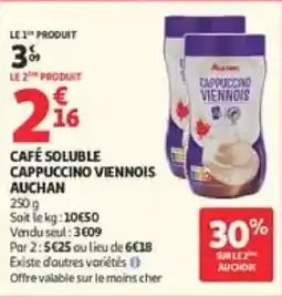 Auchan Supermarché Auchan Cappuccino Viennois offre