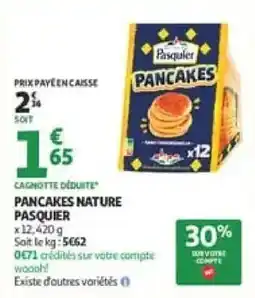 Auchan Supermarché Pasquier Pancakes offre