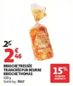 Auchan Supermarché Brioche Thomas offre