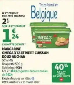 Auchan Supermarché Auchan Margarine Omega 3 offre