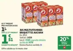 Auchan Supermarché AUCHAN Jus multivitamines offre